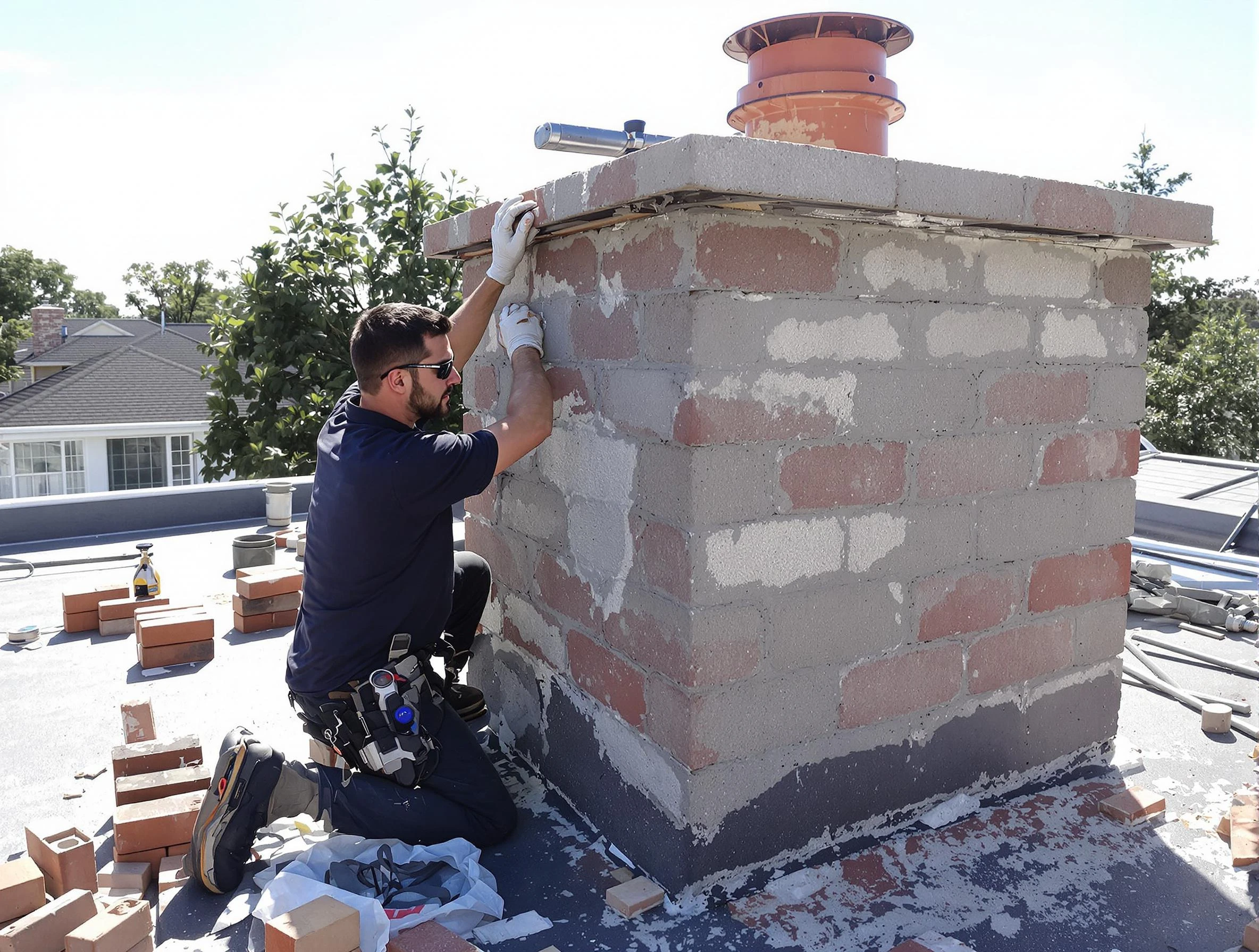 Advanced chimney repair process by West Haven Chimney Sweep in West Haven, UT