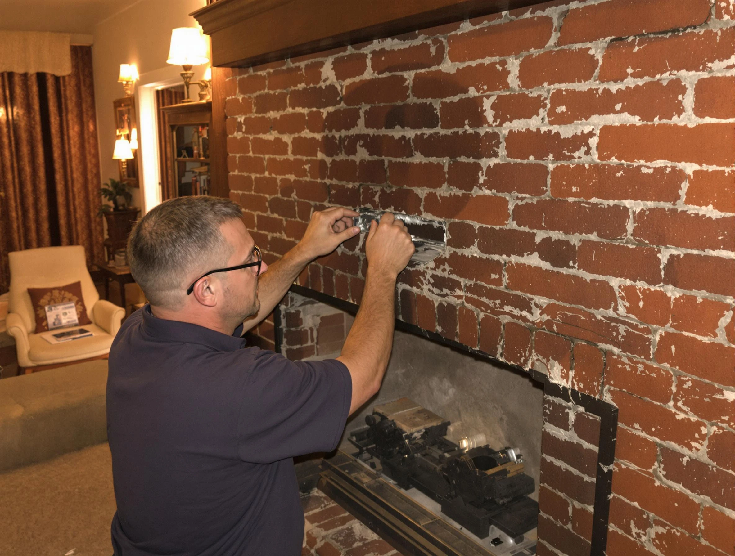 West Haven Chimney Sweep expert fixing a fireplace in West Haven, UT